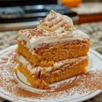 Pumpkin Cake with Whipped Cinnamon Frosting – Perfect Fall Dessert